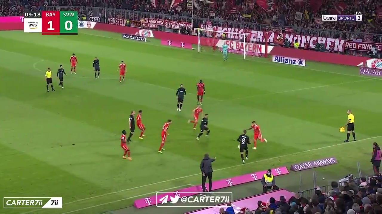 虽然1-6不敌拜仁！不莱梅这粒神级配合进球太帅了（不莱梅对拜仁比赛结果）