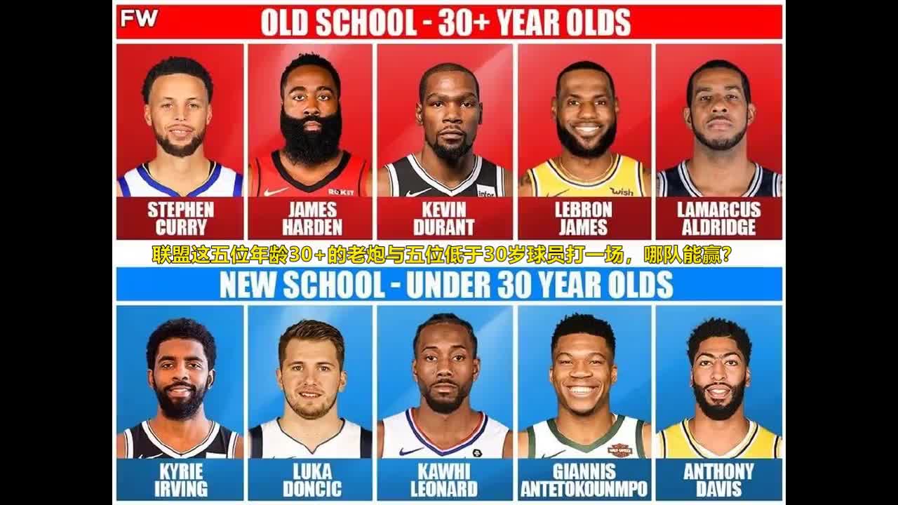 5位年龄30+的老炮与5位低于30岁球员打一场 哪队赢?