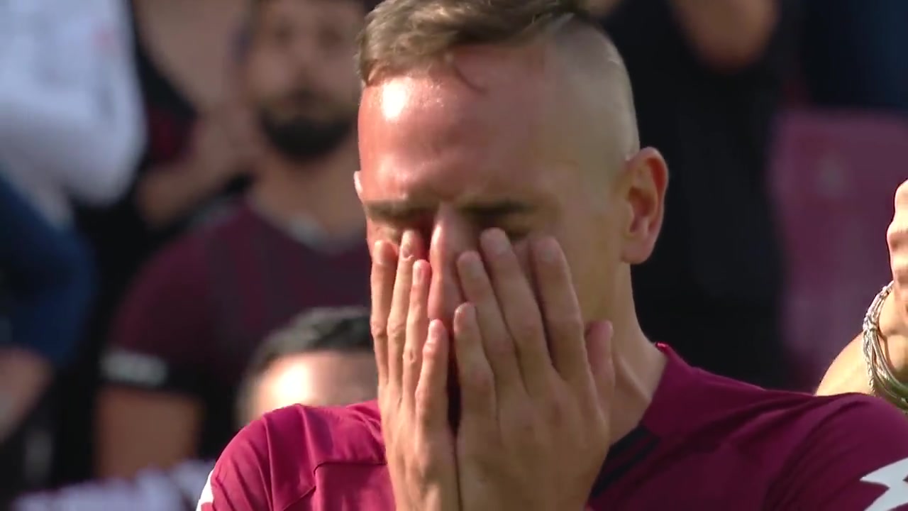 球迷们为宣布退役的里贝里送上掌声（里贝里退役最后一句）