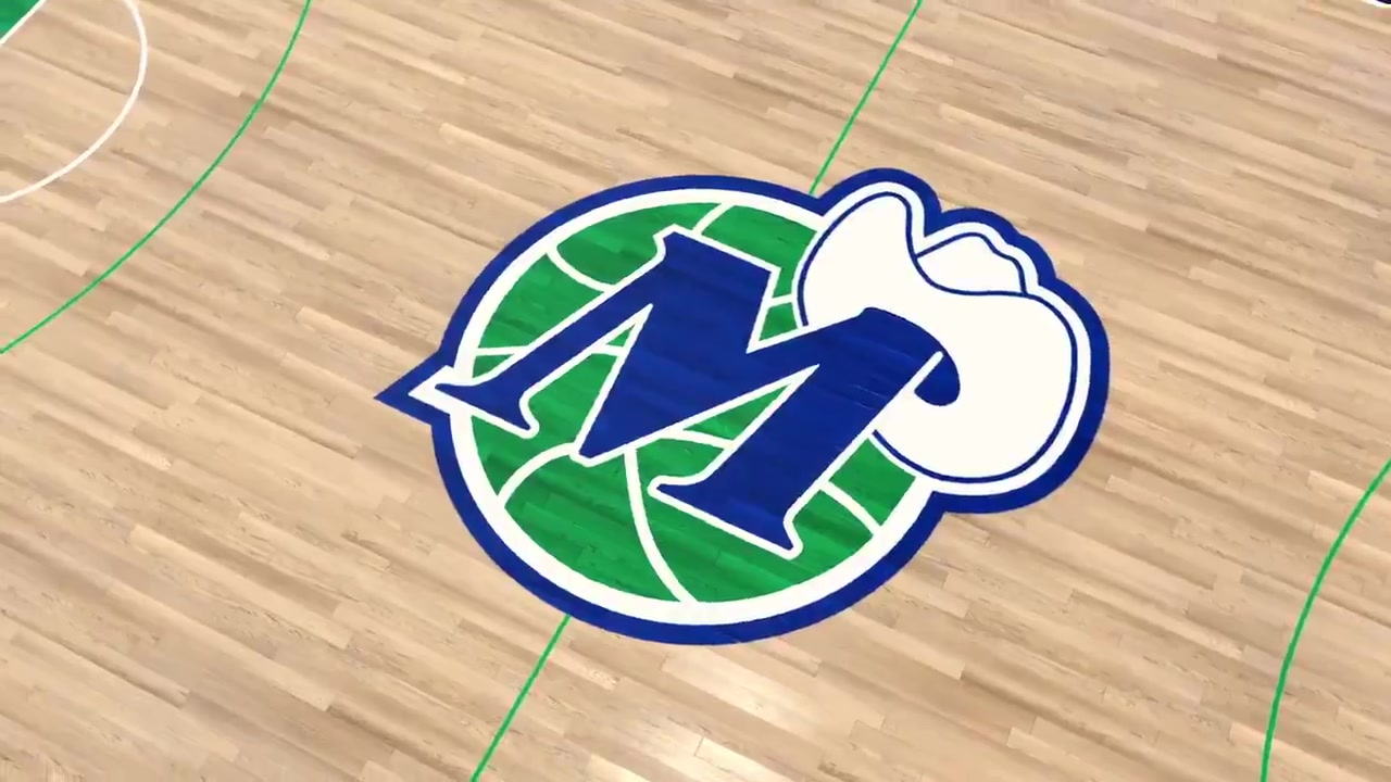 （独行侠主场地板的第二logo）致敬经典！独行侠官方公布下赛季将启用的复古主场地板设计