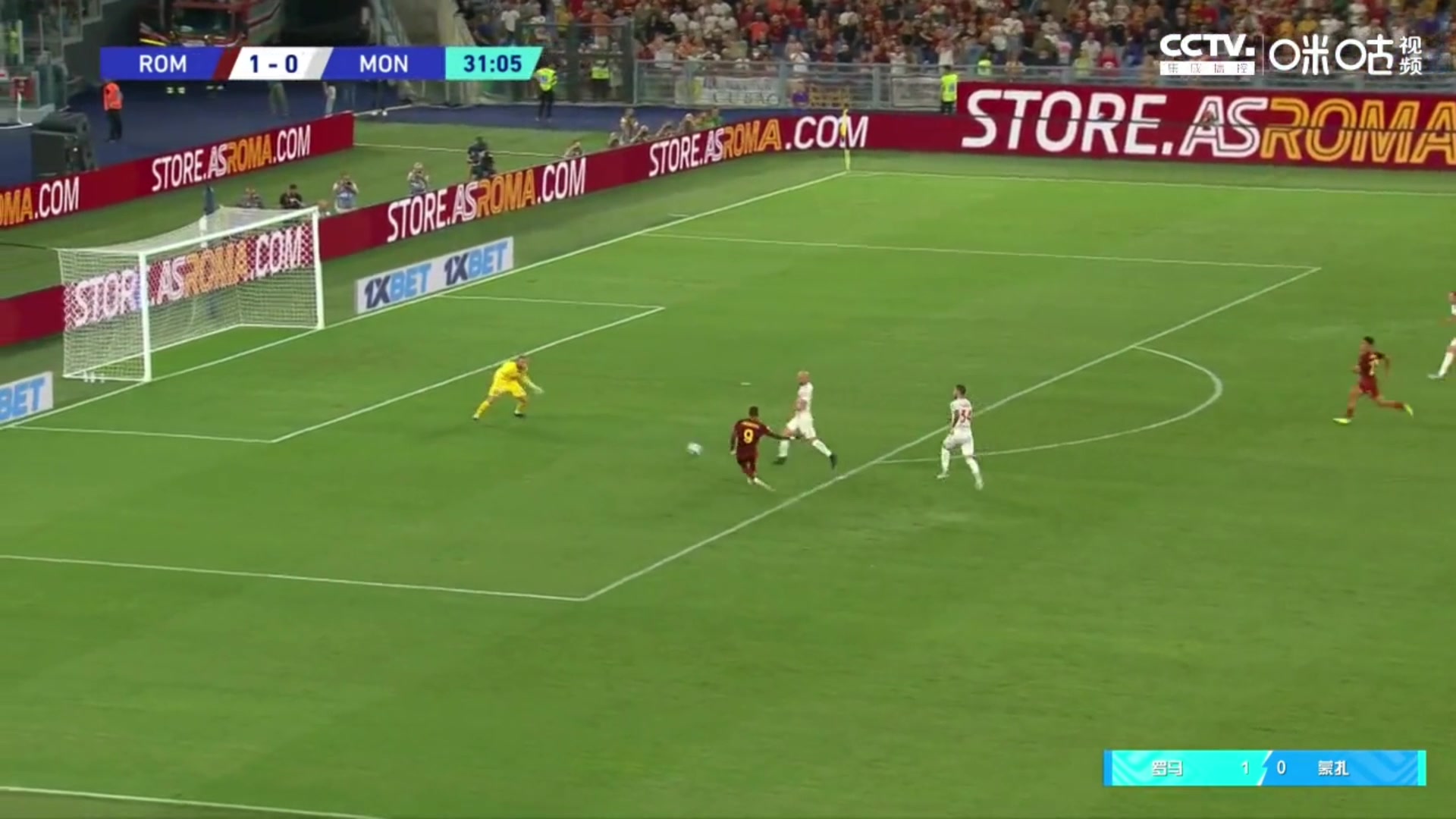 亚伯拉罕射门被扑 迪巴拉补射完成梅开二度（亚伯拉汉）