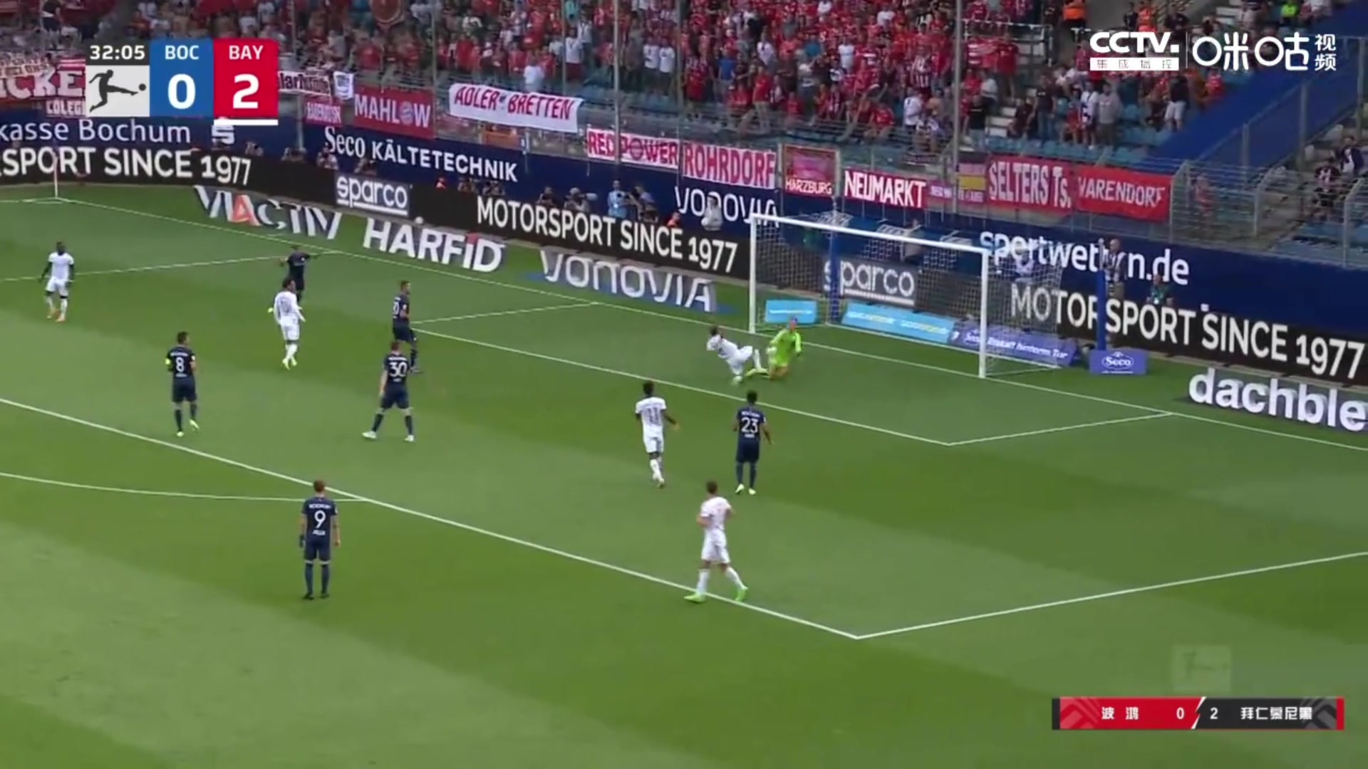 科皇传射！波鸿后卫解围失误 科曼补射再下一城（波鸿vs科隆）