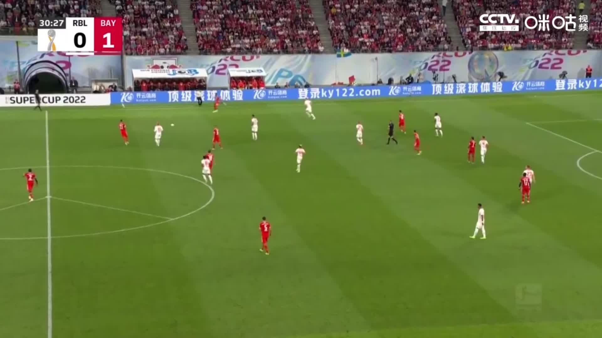 格纳布里接直塞球横传门前 马内跟进推射破门（格纳布里进球集锦）