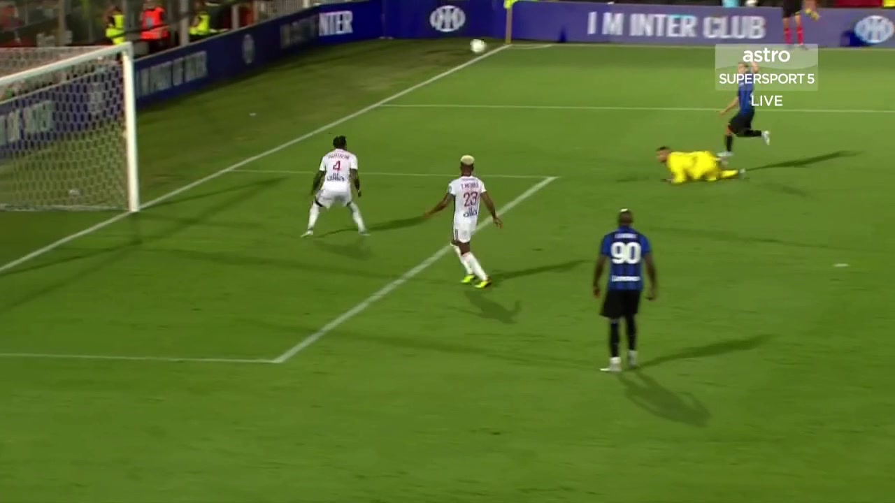 【集锦】友谊赛-卢卡库回归处子球巴雷拉建功 国际米兰2-2里昂（国际米兰卢卡库转会了吗）