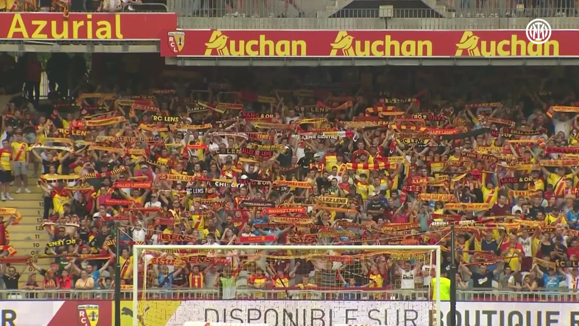 【集锦】热身赛-卢卡库失空门劳塔罗错失单刀 国际米兰0-1朗斯（意甲-卢卡库点射劳塔罗制胜 国米2-1豪取联赛8连胜）