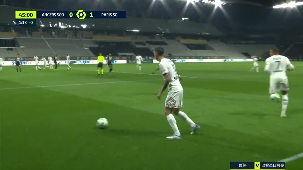 迪马利亚传中送助攻 拉莫斯禁区头球破门（迪玛利亚拉莫斯）