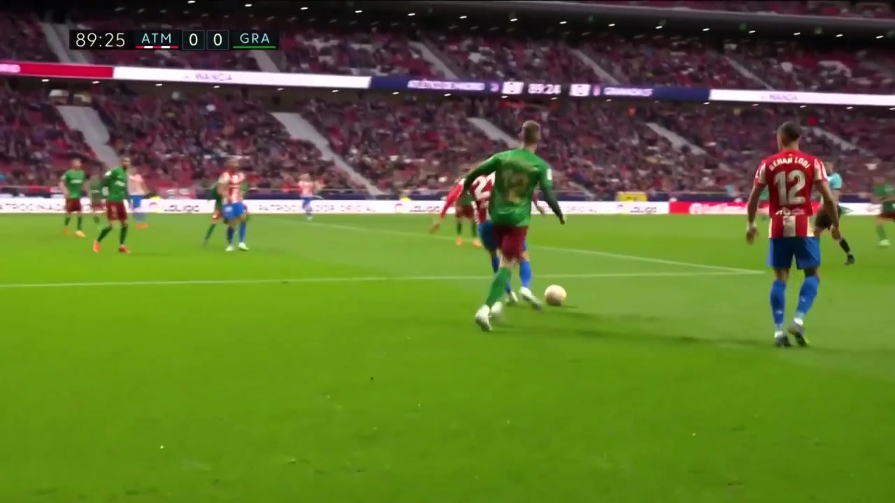 【集锦】西甲-库尼亚中柱马竞前场集体哑火 格拉纳达0-0逼平马竞（德甲库尼亚）