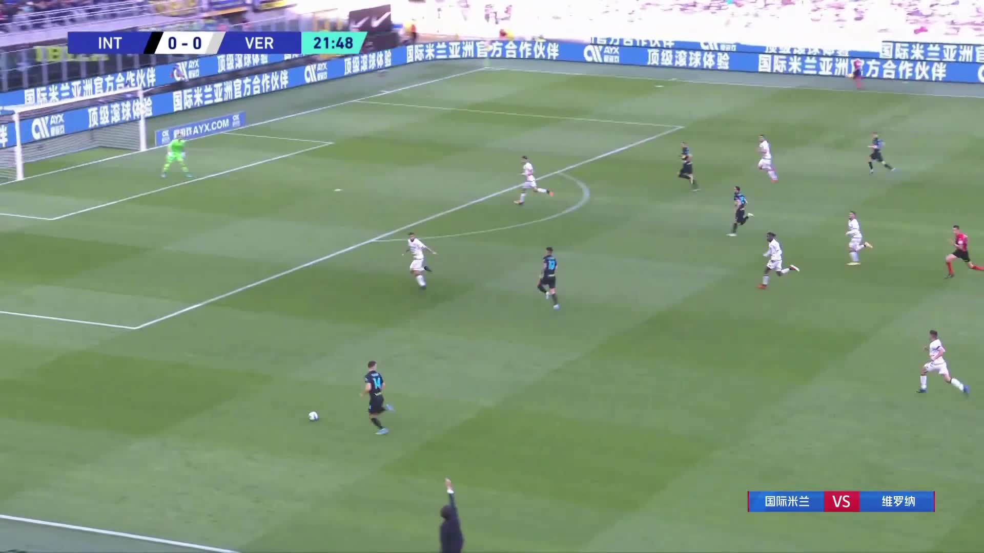 国米1-0领先！巴雷拉外脚背抽射破门建功（巴雷拉 国米）