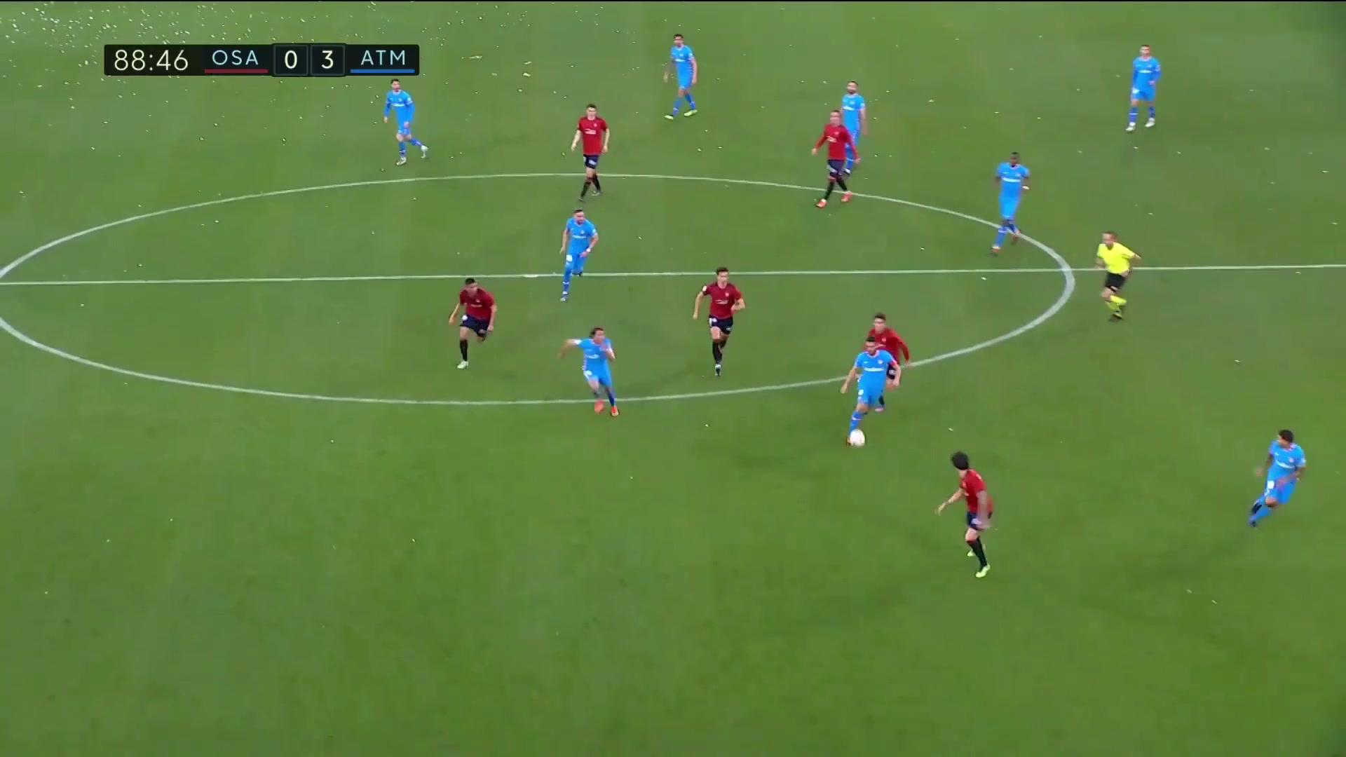 【集锦】西甲-苏亚雷斯神仙球吊射菲利克斯闪击 马竞3-0奥萨苏纳（马竞夺冠苏亚雷斯）