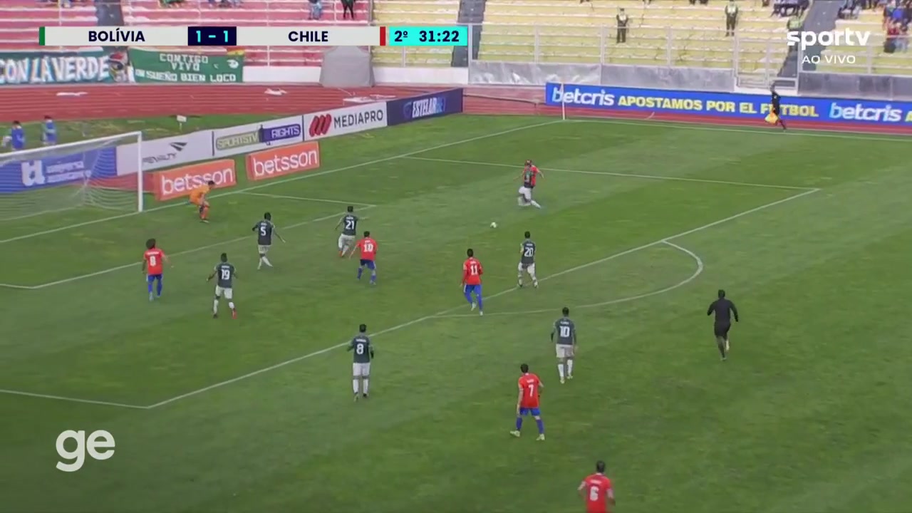 【集锦】世预赛-桑切斯梅开二度+任意球破门 智利3-2玻利维亚（世预赛智利对玻利维亚）