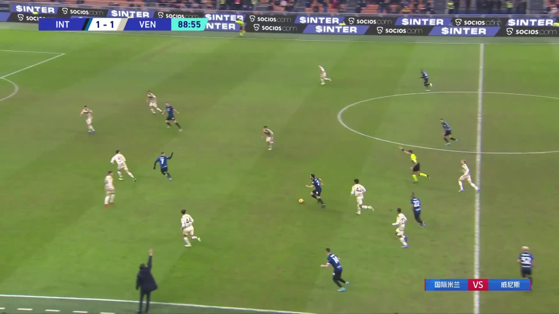 国米2-1反超比分 哲科门前头球破门绝杀对手（国米2:0）