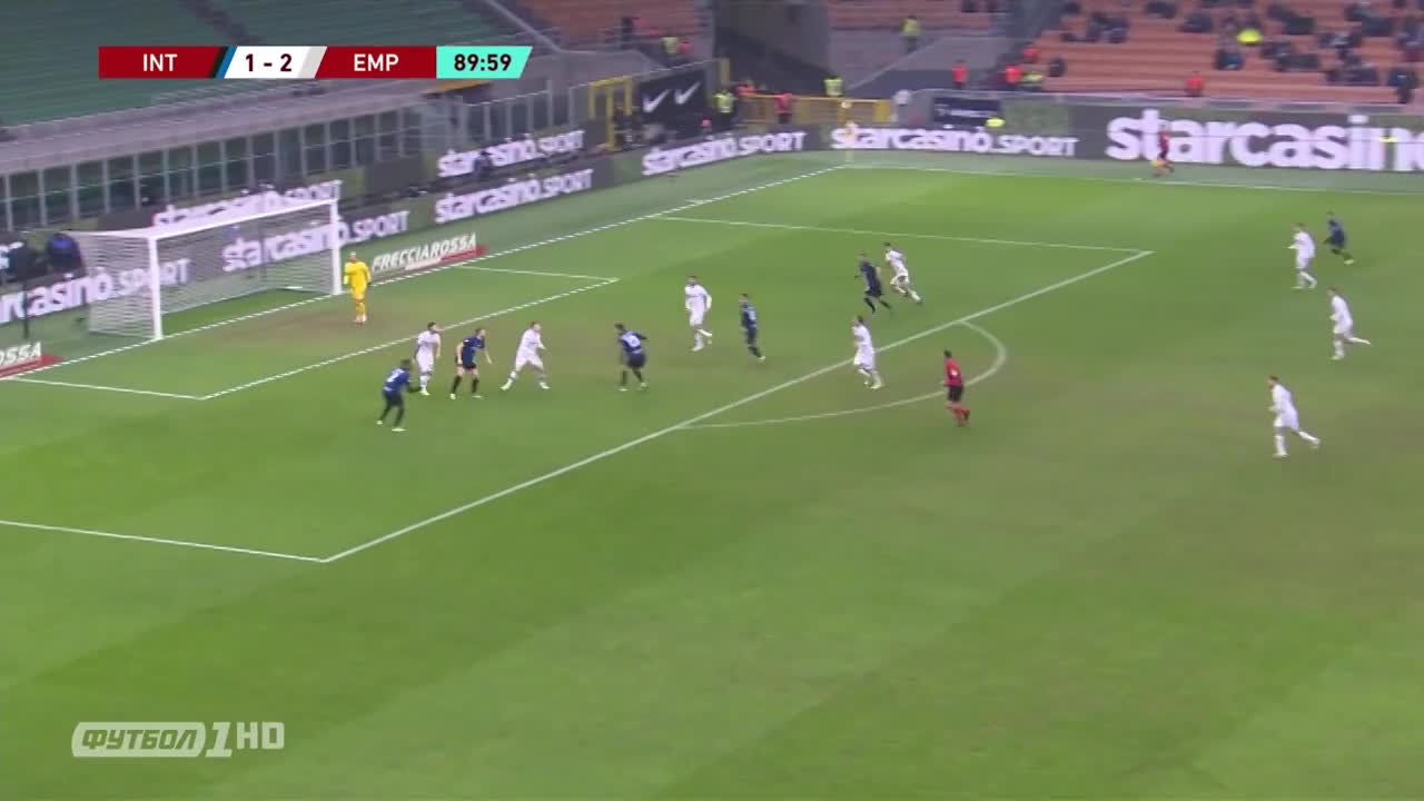 帅炸天！拉诺基亚凌空侧勾破门 国米补时2-2扳平比分