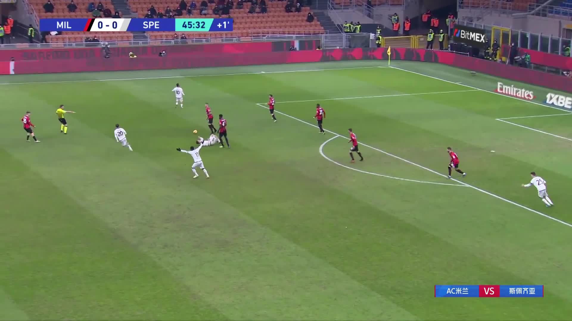 AC米兰1-0领先！莱奥门前挑射破门首开记录（ac米兰莱奥转会费）