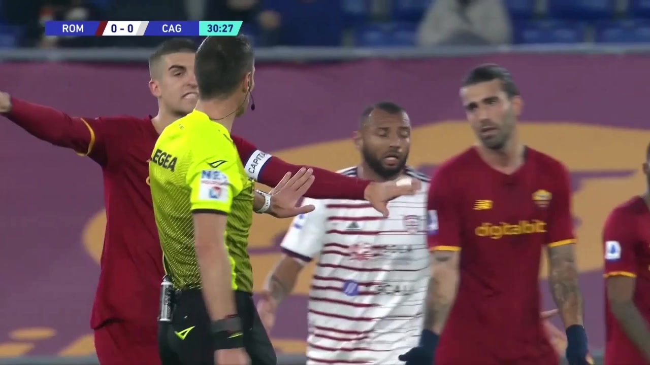 【集锦】意甲-奥利维拉造点并亲自打进 罗马1-0卡利亚里（奥利维拉 足球）