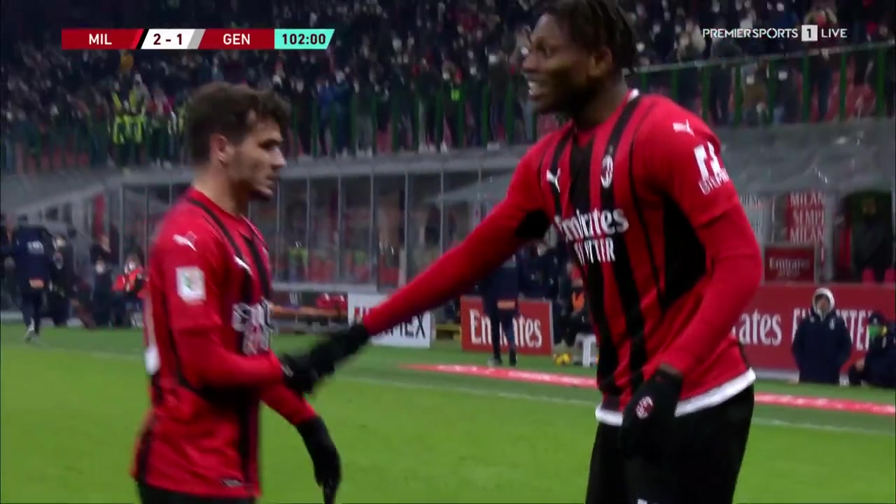 米兰加时赛反超比分！莱奥似传似射吊进球门（米兰赛事）