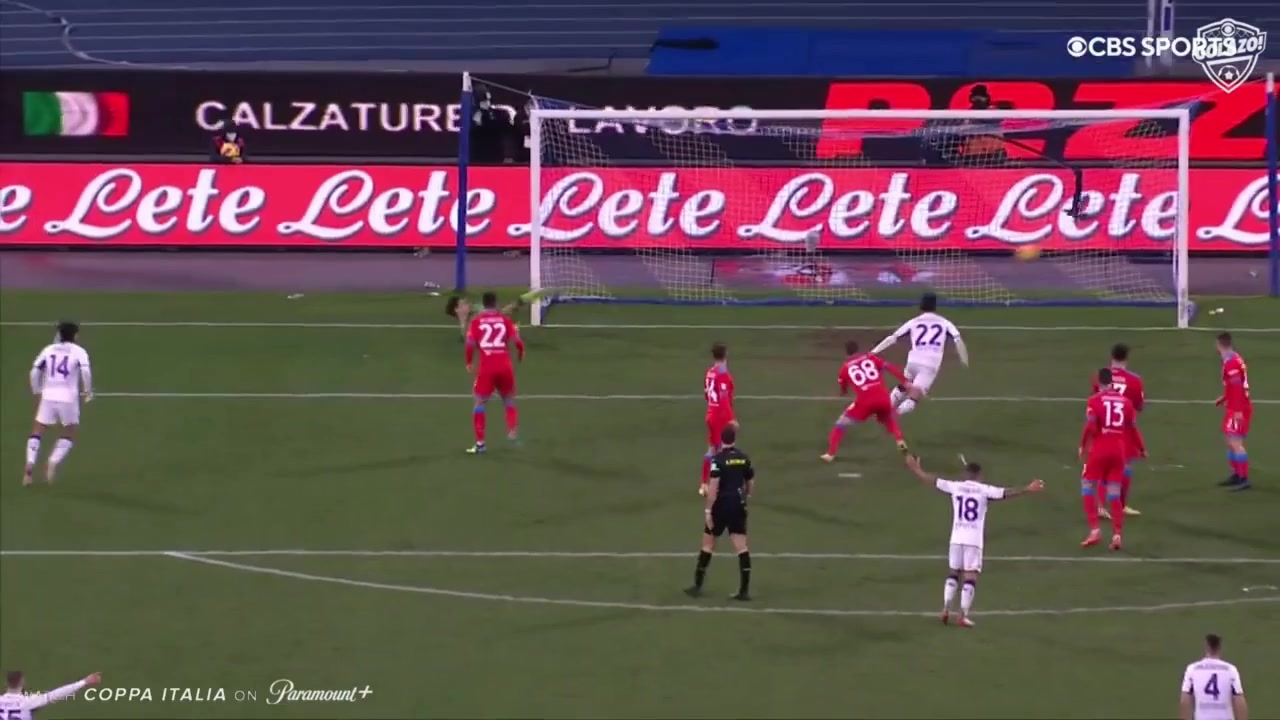 【集锦】意杯-弗拉霍维奇建功 十人紫百合5-2九人那不勒斯（弗拉霍维奇视频）