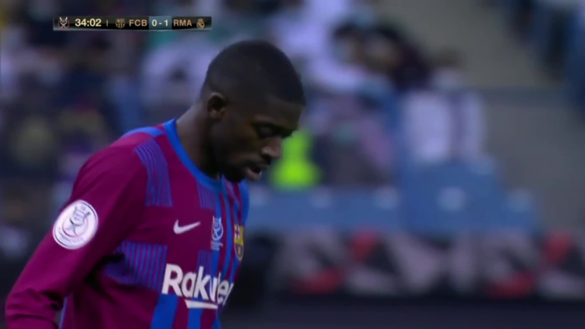 登贝莱德比大战有威胁的进攻 4脚射门1射正3射偏（登贝莱德甲）