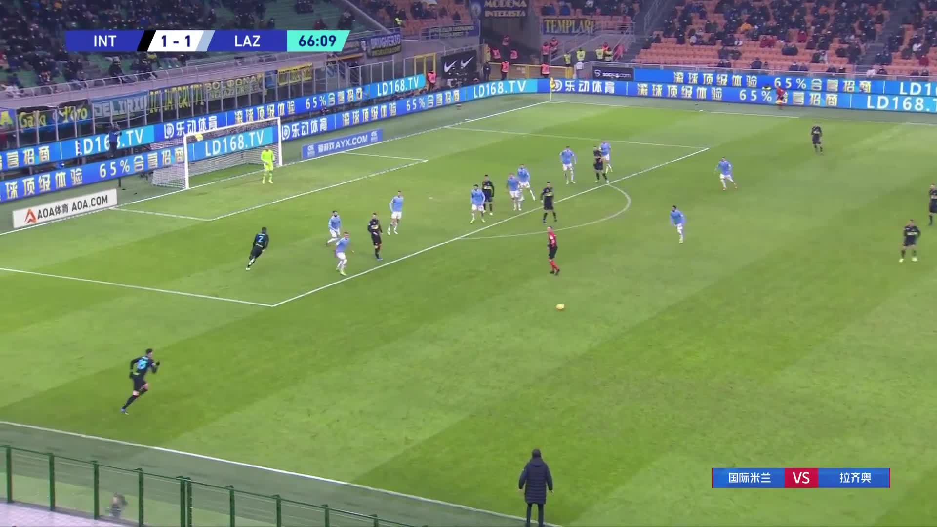 国米2-1领先！巴斯托尼左路传中 什克里尼亚尔头球破门（国米的巴斯托尼）