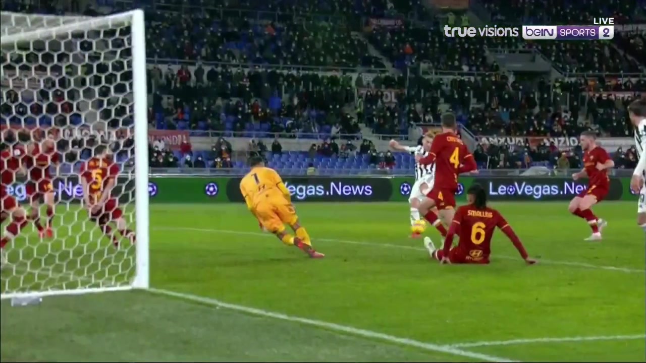 3分钟连追两球！库卢补射破门尤文3-3扳平罗马（尤文图斯库卢）