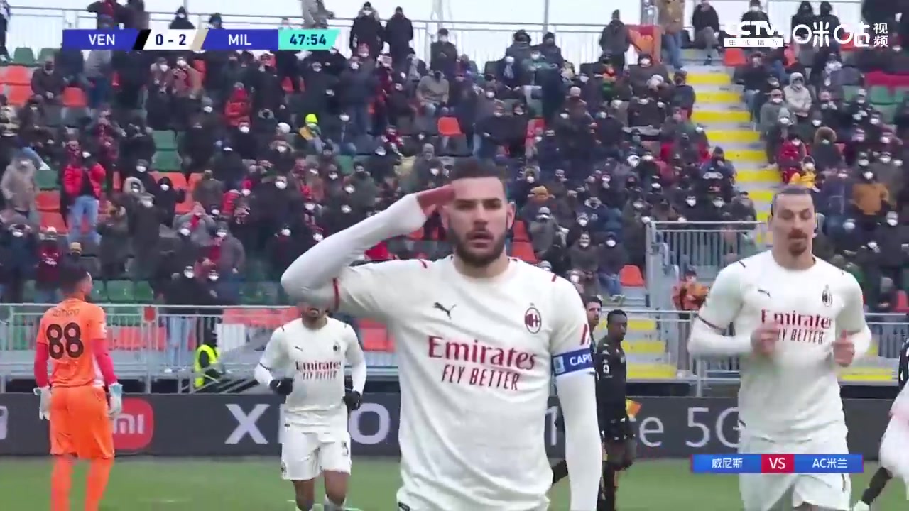 [咪咕集锦]意甲-伊布闪击特奥双响 AC米兰3-0十人威尼斯暂登顶（伊布ac米兰合同）