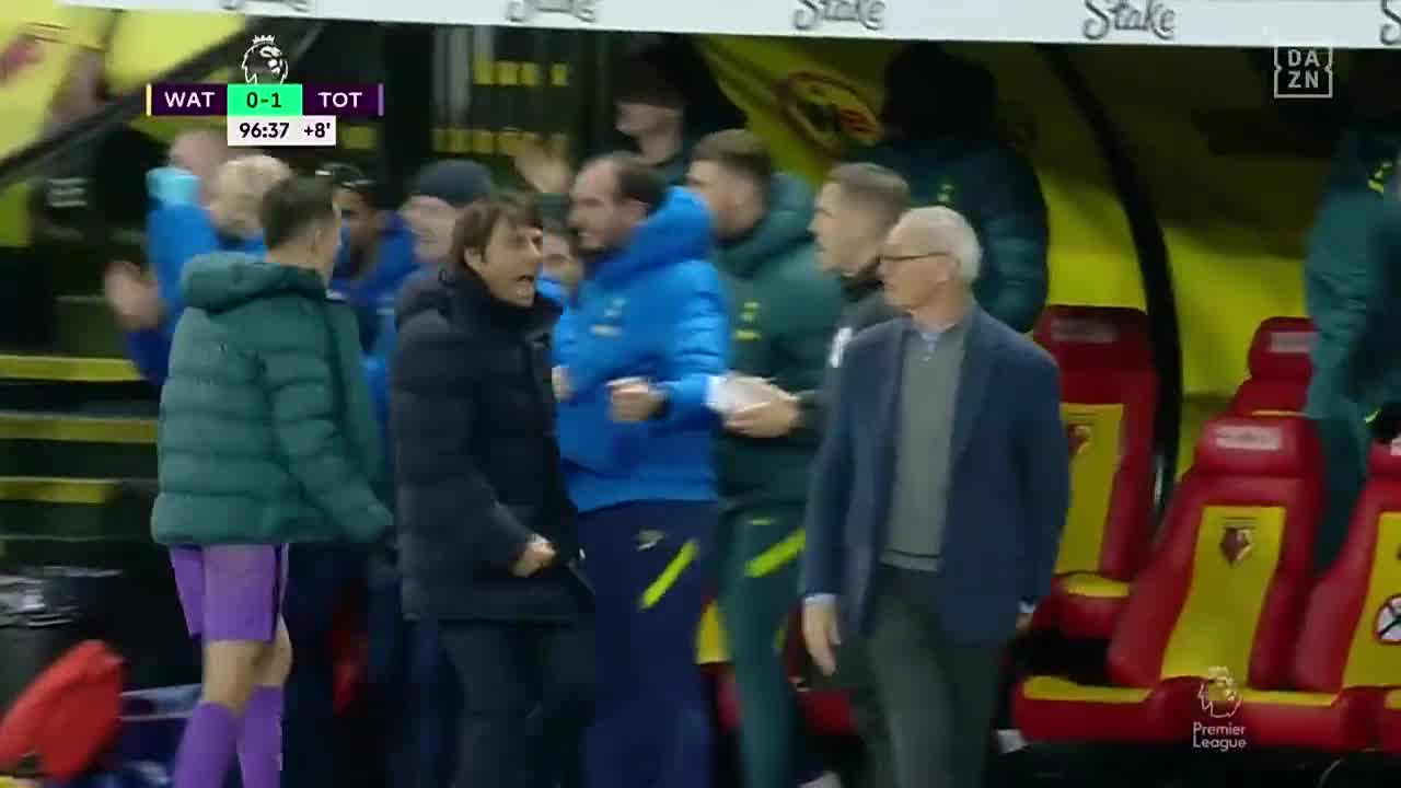 老乡+前辈！孔蒂看到拉涅利后停止激情庆祝（孔蒂拉纳克图片）