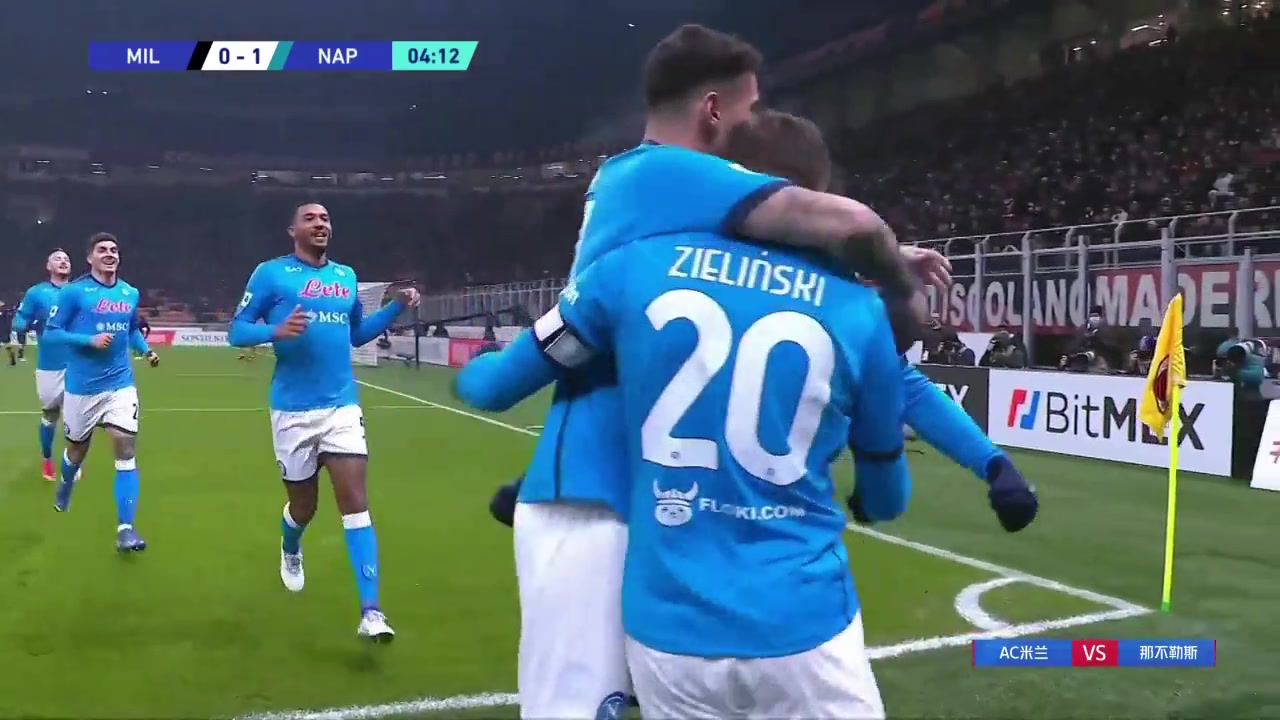 米兰丢球！泽林斯基角球助攻 埃尔玛斯头球破门（泽林斯基集锦）