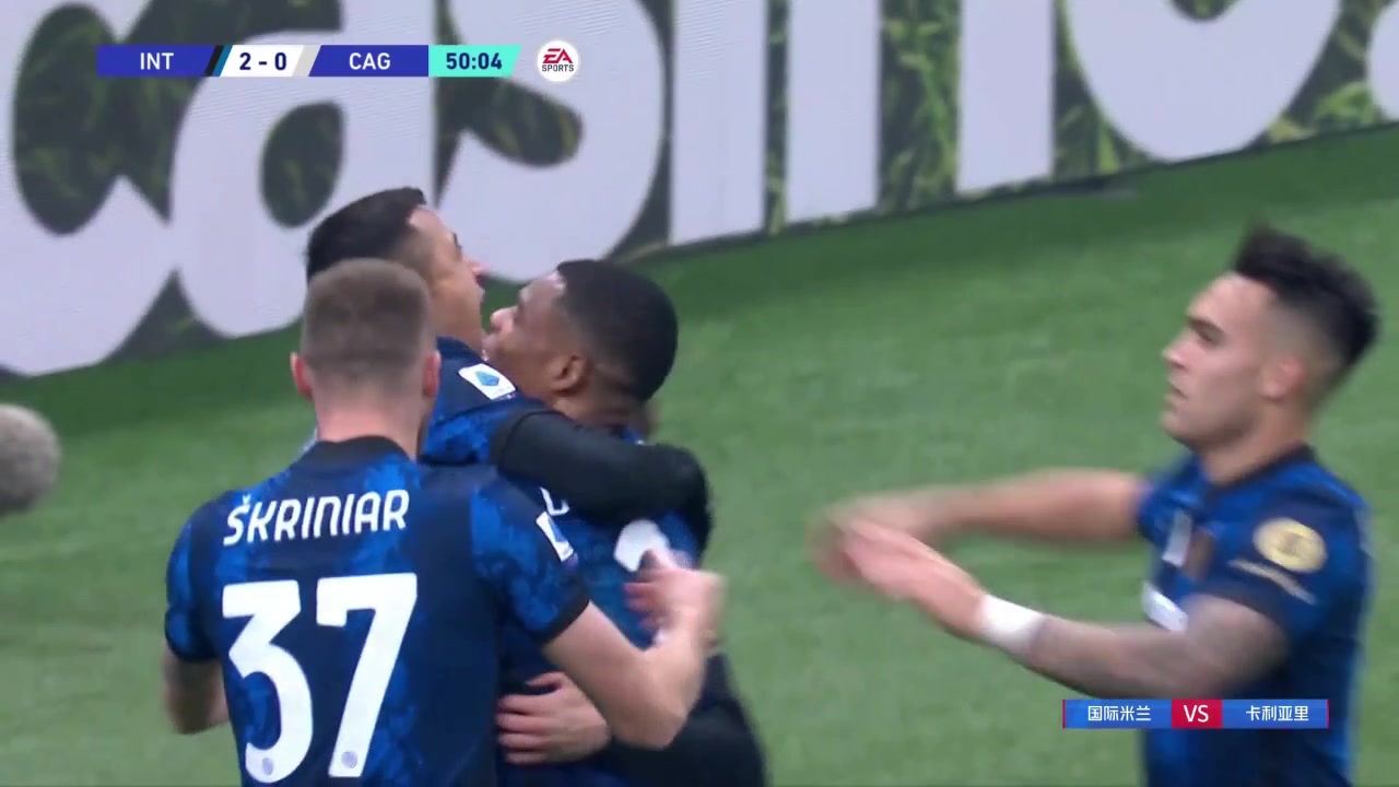 【集锦】意甲-劳塔罗双响桑切斯传射 国米4-0联赛五连胜升榜首（意甲桑普对国米）