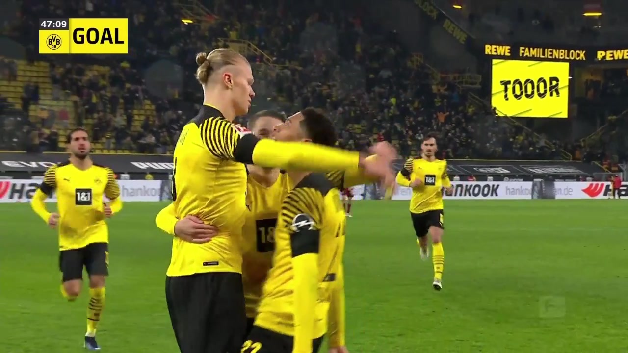 贝林厄姆再送助攻 哈兰德禁区神级兜射破门（厄林·哈兰德）