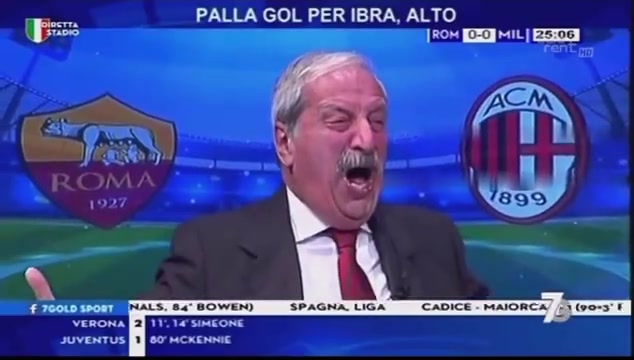 出来看上帝！米兰克老爷子看伊布破门（米兰 伊布）