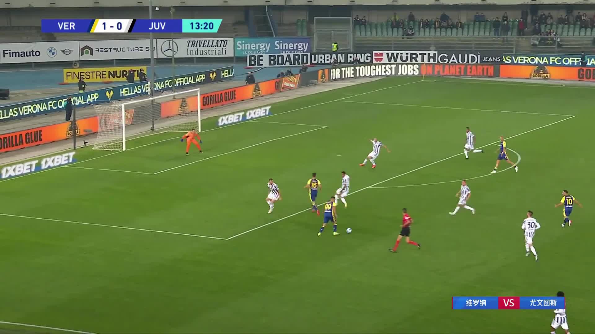 尤文0-2落后！小西蒙尼圆月弯刀破门梅开二度（西蒙尼尤文庆祝动作）