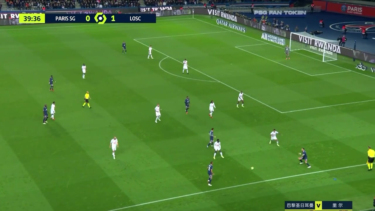 【集锦】法甲-梅西半场伤退迪马利亚绝杀+传射 巴黎2-1逆转里尔（梅西迪马利亚大巴黎）