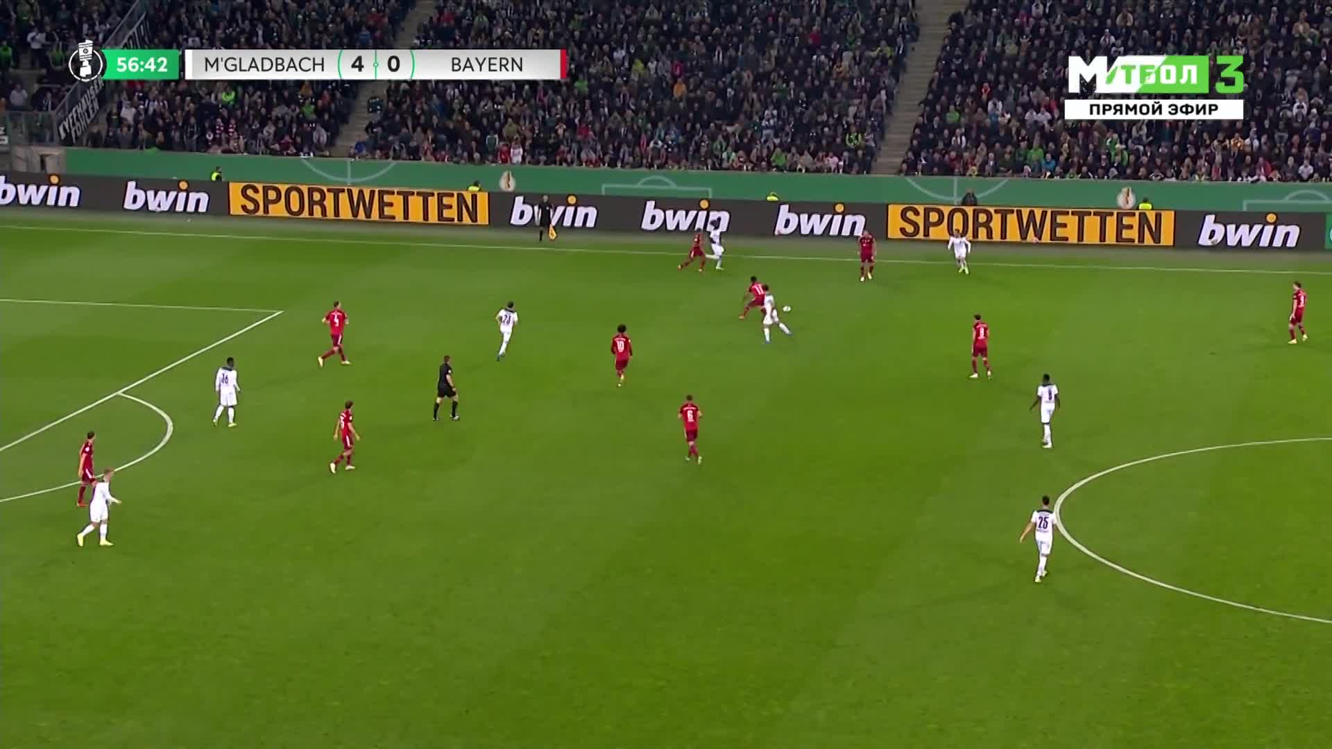 惨案！拜仁0-5落后门兴 恩博洛破门梅开二度（拜仁0-5门兴耻辱出局）