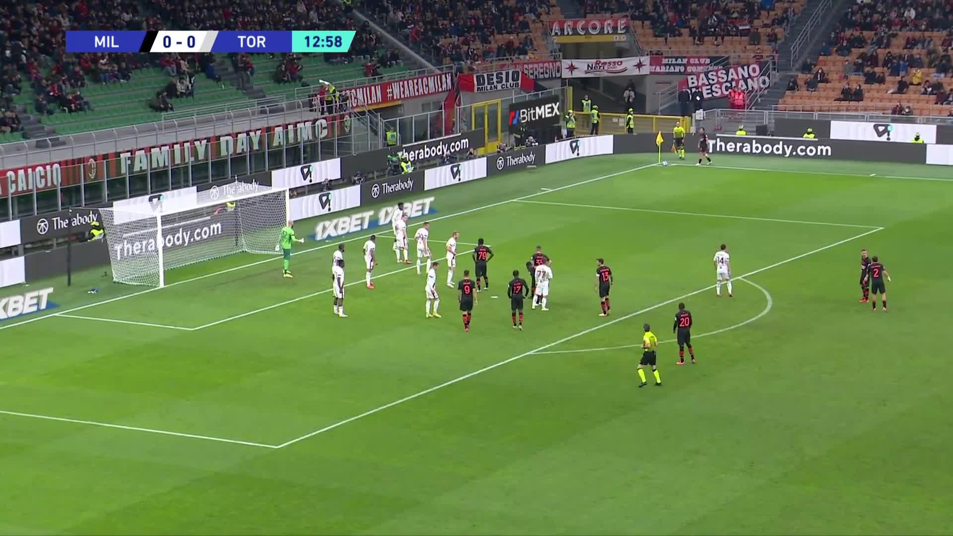 AC米兰开出角球 吉鲁后点抢射破门首开记录（ac米兰签下吉鲁）