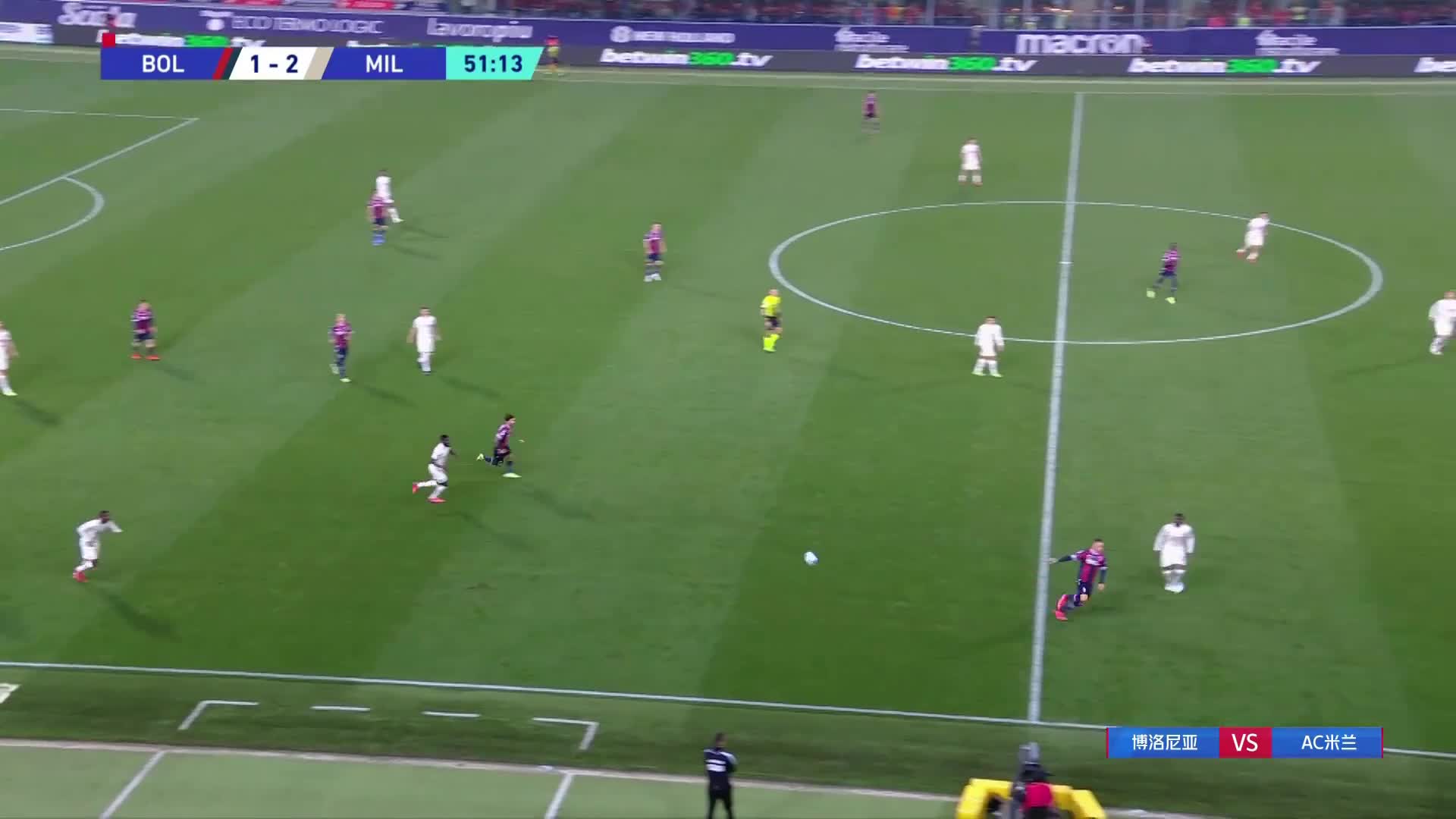 米兰两分钟连丢两球 巴罗破门扳平比分（米兰巴罗什）