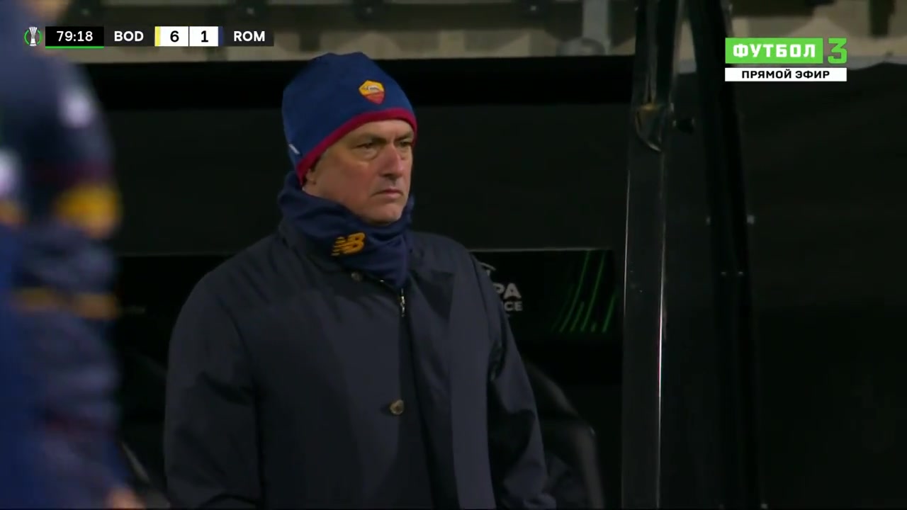 穆里尼奥脸色铁青！索尔巴肯推射破门罗马1-6惨败（穆里尼奥与索尔斯克亚）