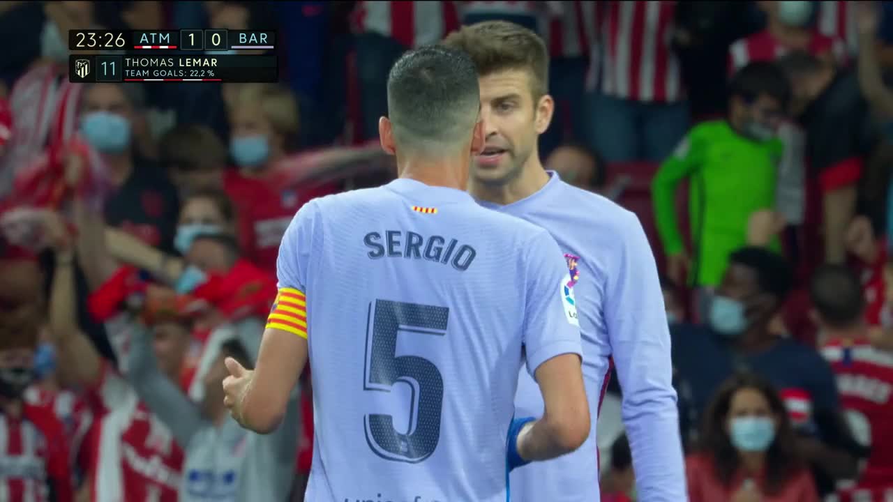 谁的责任？巴萨丢球皮克和布斯克茨激烈交流（皮克 巴萨）