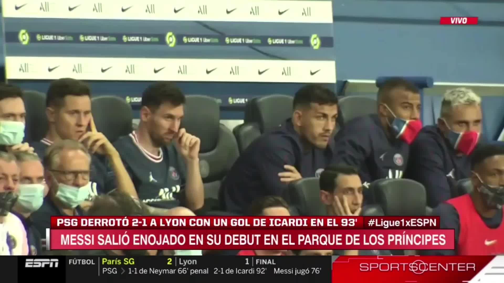 伊卡尔迪绝杀里昂后梅西的反应（伊卡尔迪跟梅西）