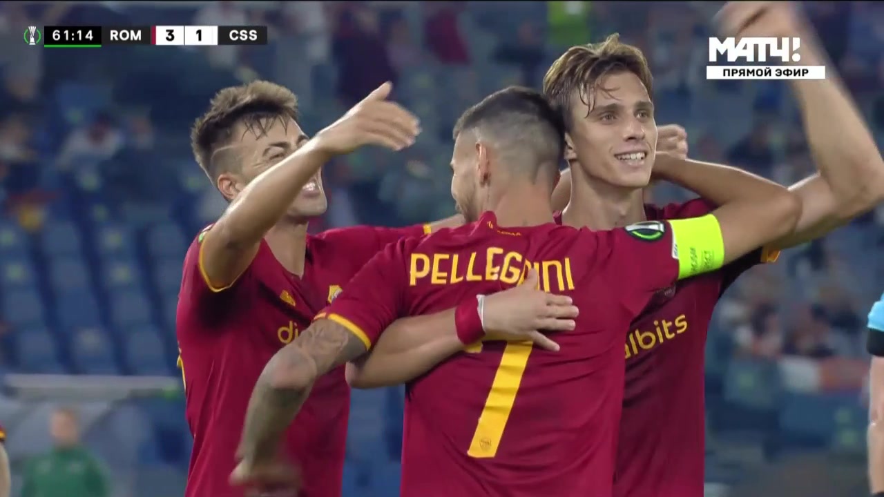 【集锦】欧会杯-佩莱格里尼双响沙拉维破门 罗马5-1取六连胜（罗马球员佩来格尼里）