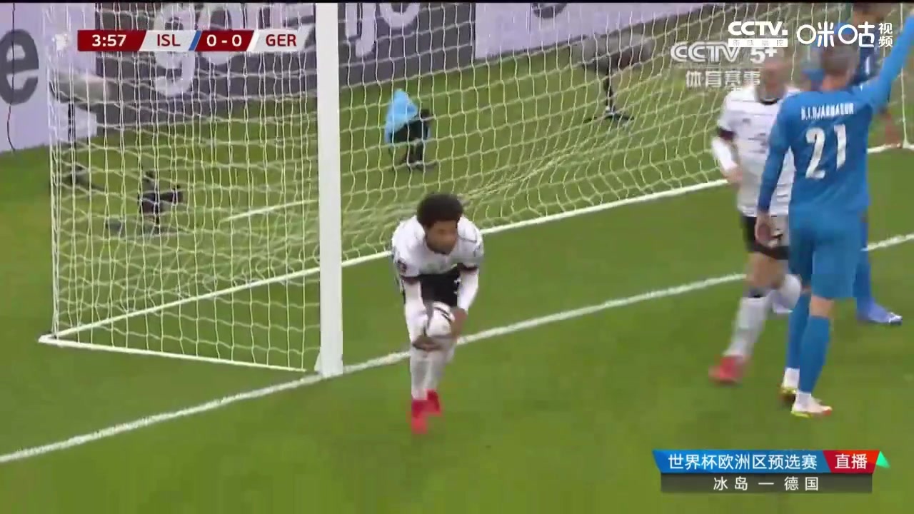 【集锦】世预赛-萨内传射格纳布里吕迪格破门 德国4-0冰岛（世预赛:格纳布里闪击 德国4-0冰岛）