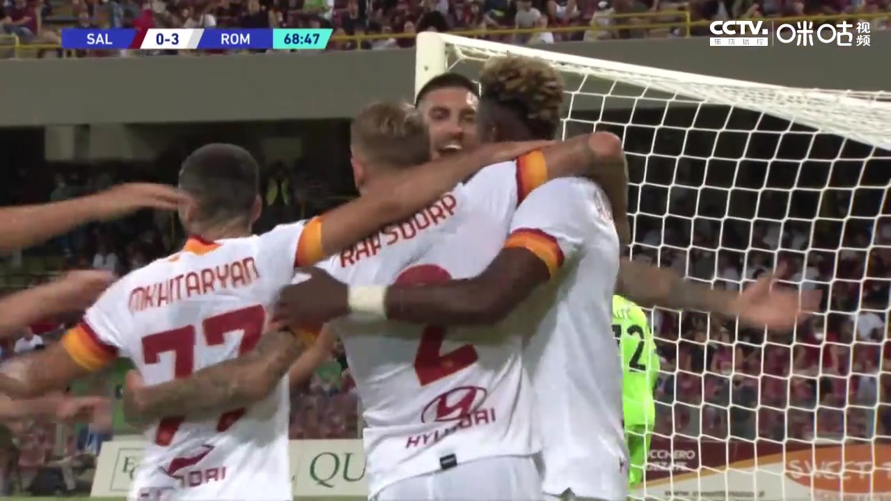 漂亮的进球！亚伯拉罕抽射攻入罗马处子球（亚伯拉汉）