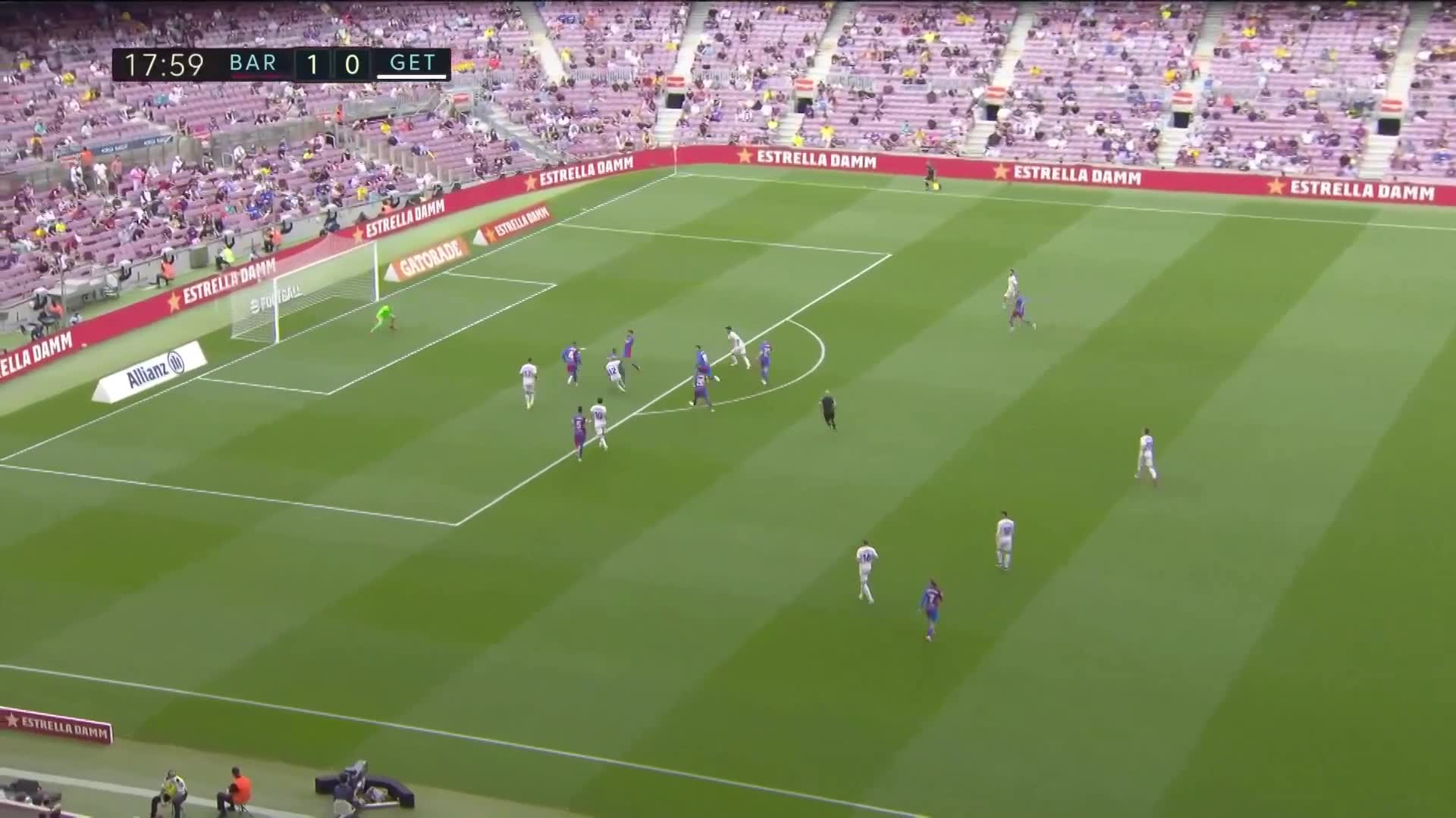 赫塔费球员撞墙式配合 拉米雷斯贴地破门扳平比分（赫塔费主帅）