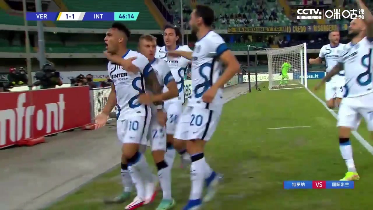 【全场集锦】意甲-科雷亚替补首秀双响劳塔罗破门 国米3-1维罗纳（科雷亚转会国米）