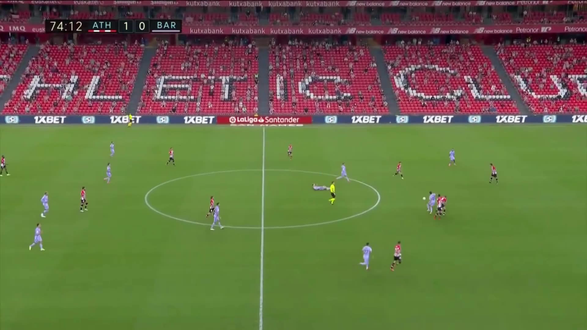 布教授抢断策动反击 德佩小角度爆射破门扳平比分（布教授助攻梅西）