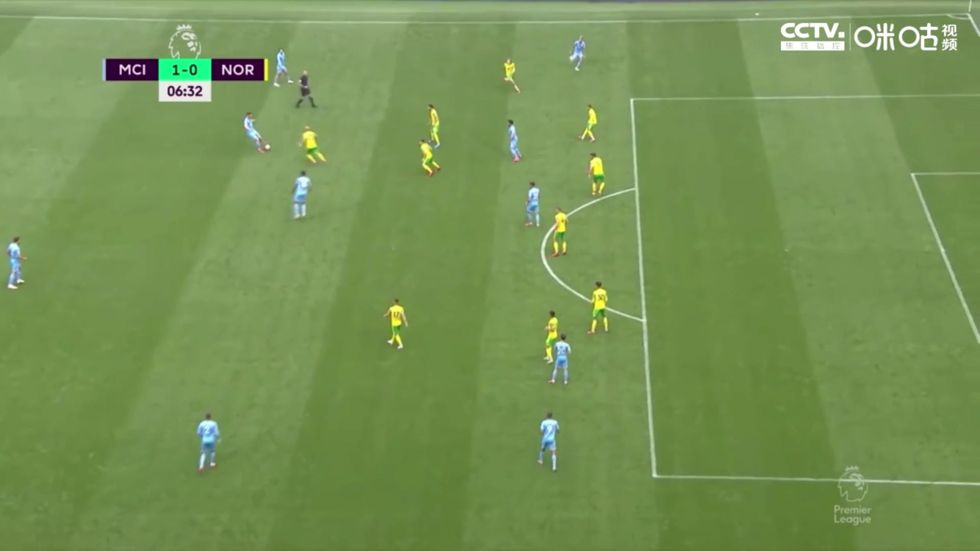 【集锦】英超-格拉利什首球热苏斯两助攻+造乌龙 曼城5-0诺维奇（英超:曼城5-0诺维奇）