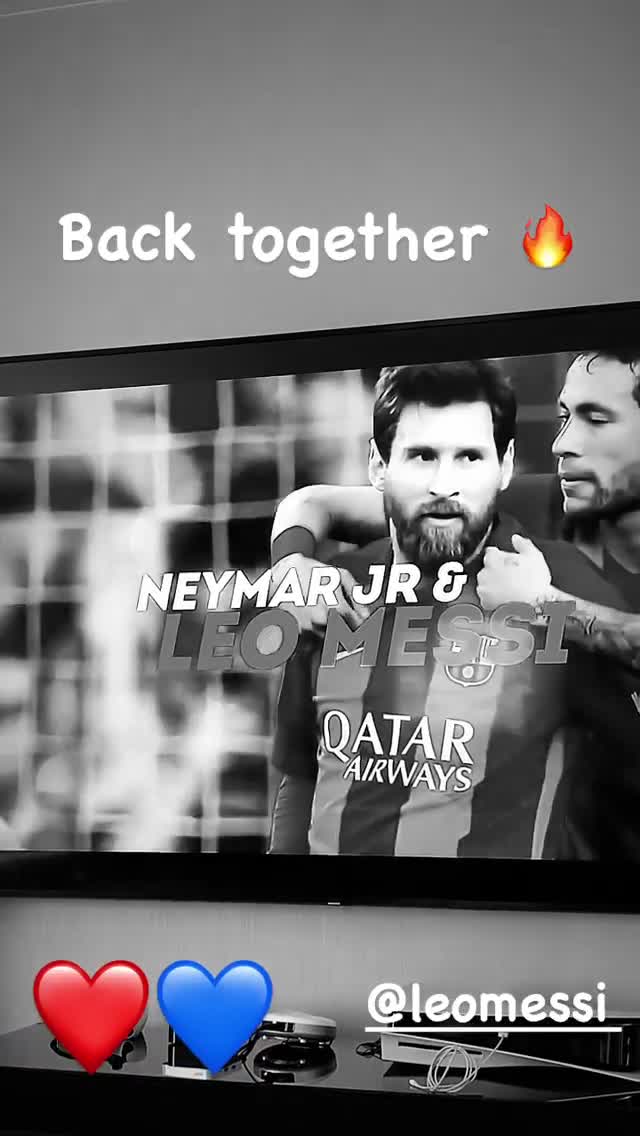 重逢！内马尔欢迎梅西加盟巴黎（内马尔发文欢迎梅西加盟巴黎）