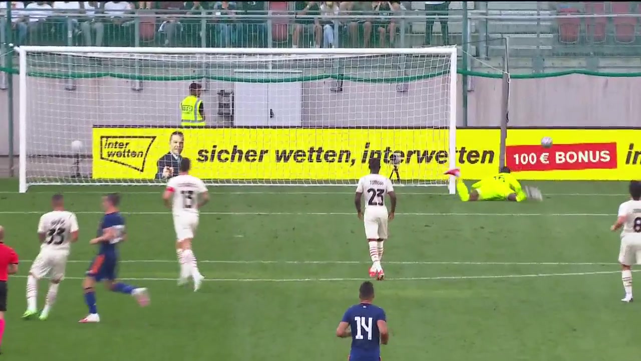 【集锦】友谊赛-莱奥魔笛各自中框贝尔失点 皇马0-0平米兰