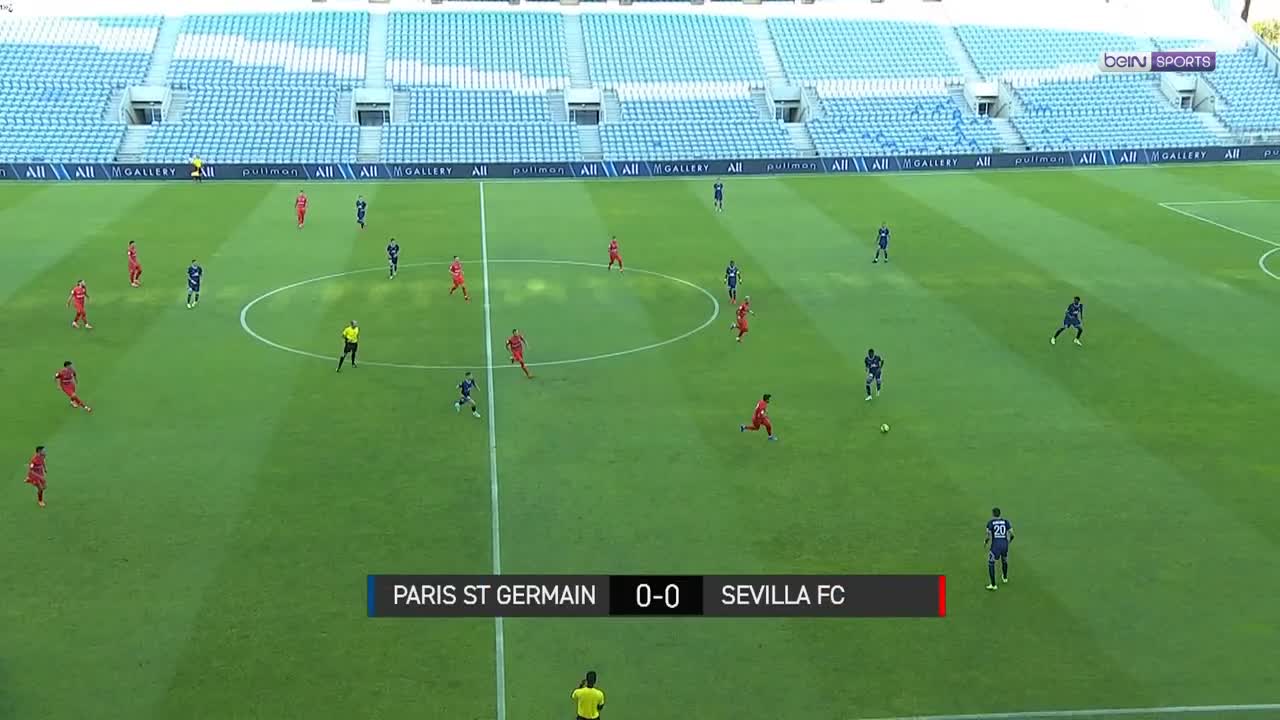 【集锦】热身赛-拉基蒂奇点射伊卡尔迪破门 塞维利亚2-2巴黎（拉基蒂奇转会塞维利亚）