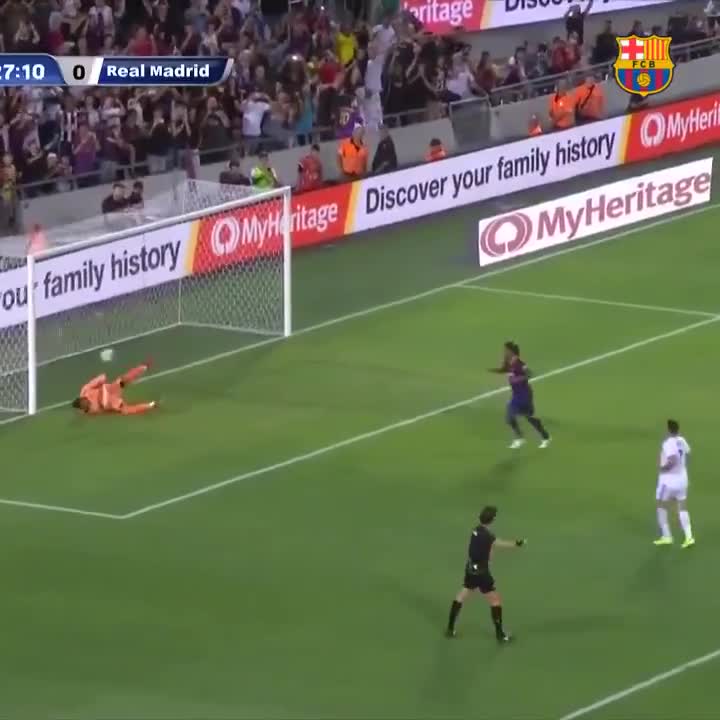 宝刀不老！小罗vs皇马传奇点射破门（小罗vs皇马7大巨星）