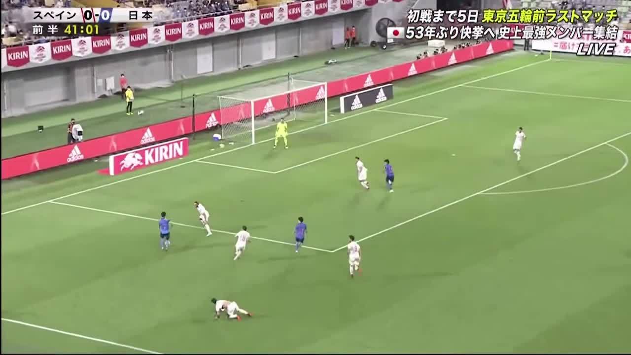 久保健英助攻！日本国奥1-0西班牙国奥（日本国奥 西班牙国奥）