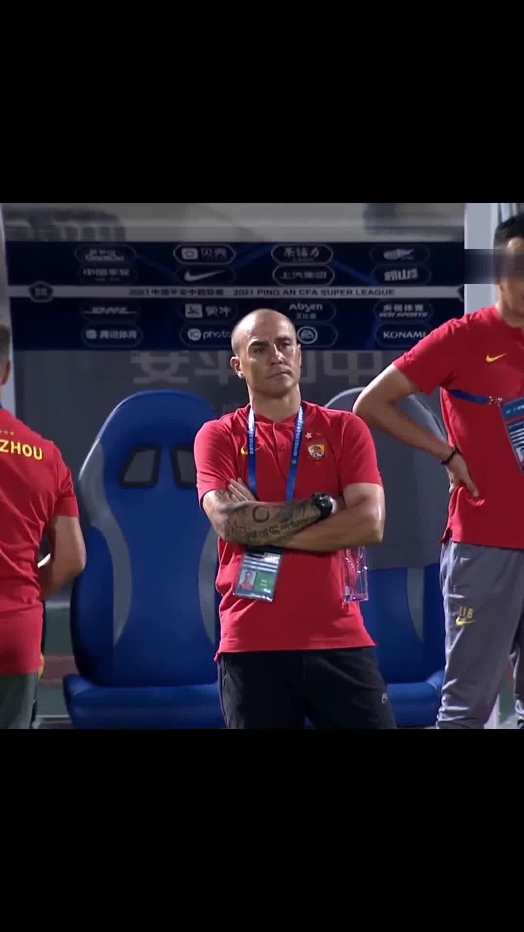 廖力生红牌被罚下 场边主帅卡纳瓦罗很无奈（廖力生现在在哪个俱乐部）